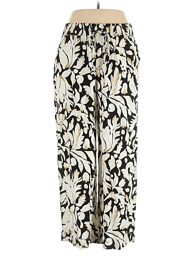 Pre-owned Lane Bryant Linen Pants In White