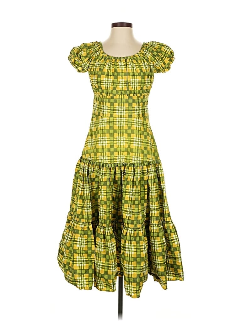 Pre-owned Michael Kors Collection Cocktail Dress In Yellow