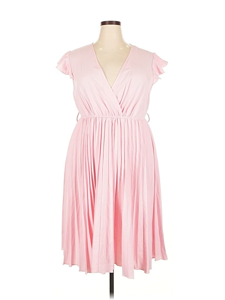 Pre-owned Shein Curve Cocktail Dress In Pink