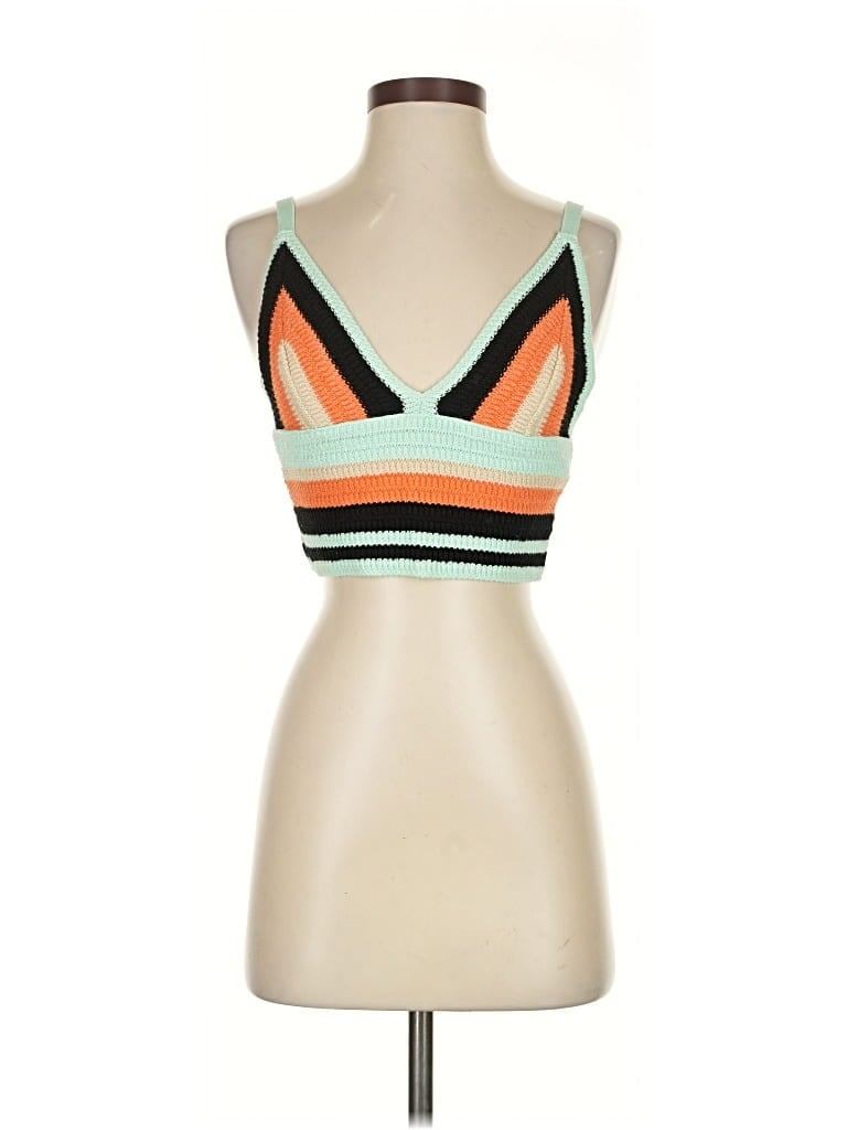 Pre-owned Zara Sweater Vest In Orange