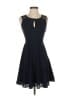 Express 100% Polyester Solid Black Cocktail Dress Size 0 - photo 1