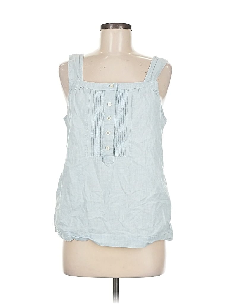 Pre-owned J.crew Factory Store Tank Top Blue Strapless Neckline Tops