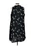 Apt. 9 100% Polyester Graphic Black Casual Dress Size L - photo 1