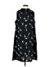 Apt. 9 100% Polyester Graphic Black Casual Dress Size L - photo 2