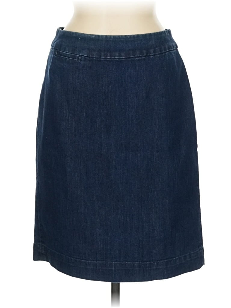 Pre-owned Coldwater Creek Denim Skirt In Blue