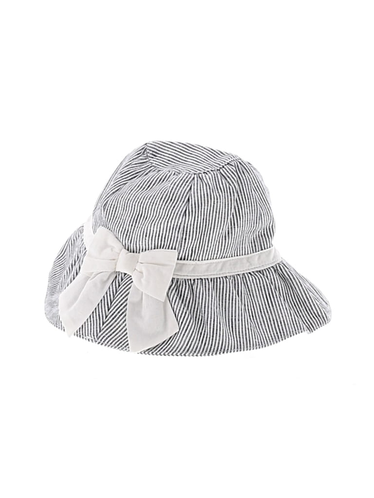 Pre-owned Janie And Jack Babies' Bucket Hat In White