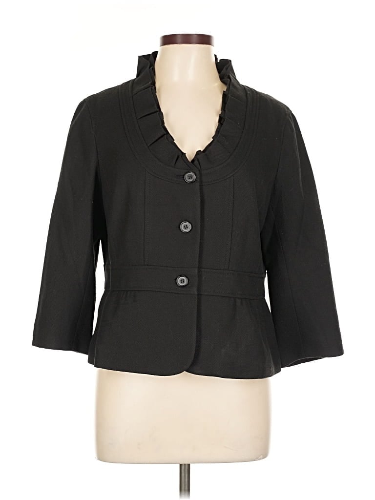 Pre-owned Ann Taylor Loft Outlet Blazer Jacket In Black