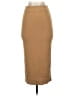 Open Edit Solid Tan Casual Skirt Size S - photo 1