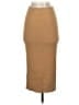 Open Edit Solid Tan Casual Skirt Size S - photo 2