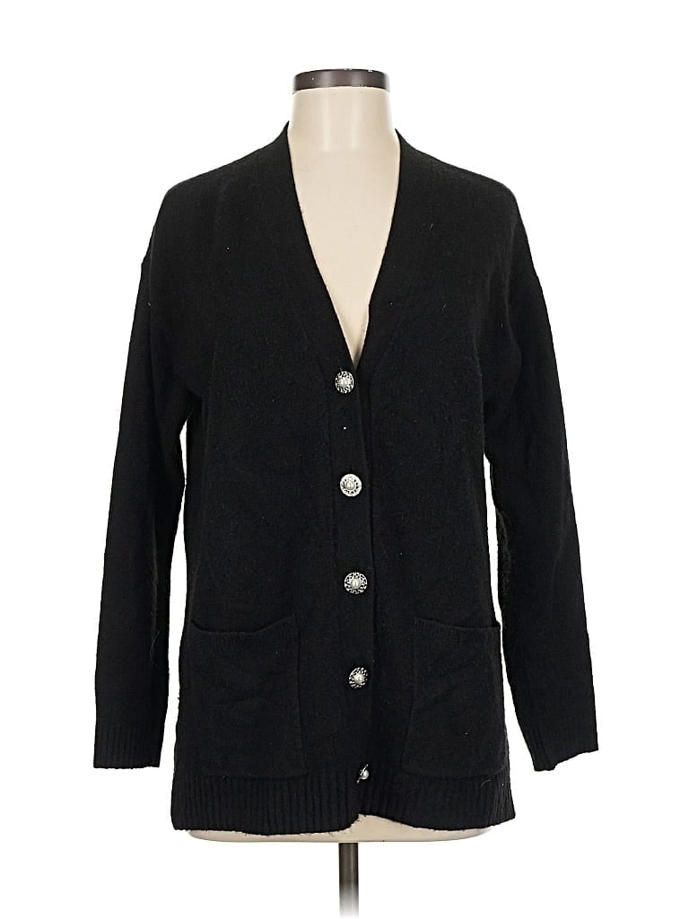 Pre-owned Talbots Cardigan Sweater In Black