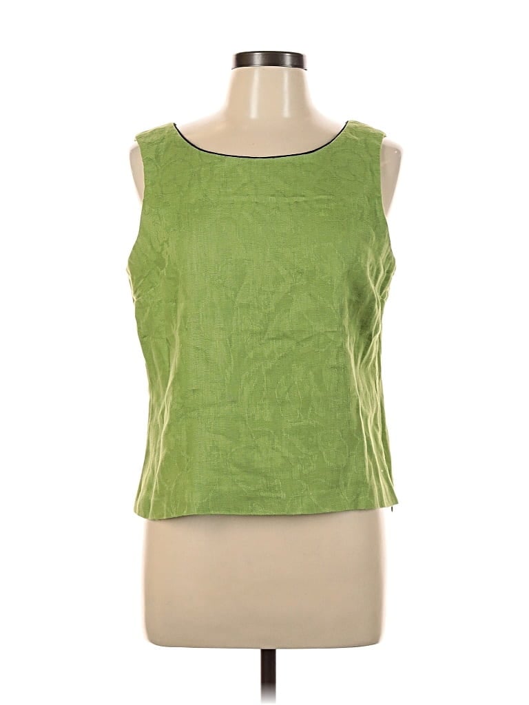 Pre-owned Plaza South Sleeveless Blouse In Green