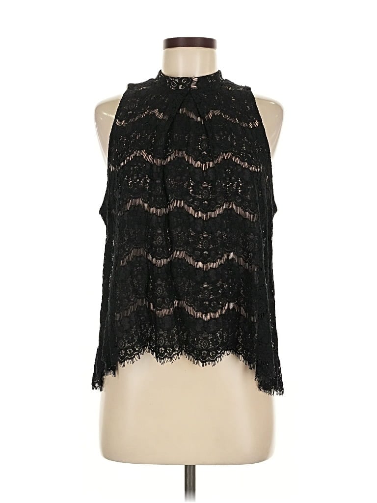 Pre-owned Fire Los Angeles Sleeveless Blouse In Black