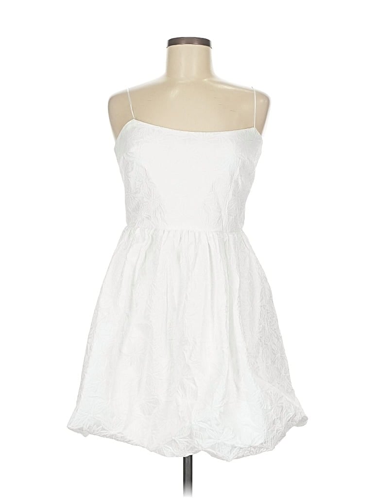 Pre-owned Amanda Uprichard Cocktail Dress In White