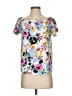 Elle Floral Pink Blue Short Sleeve Top Size XS - photo 1