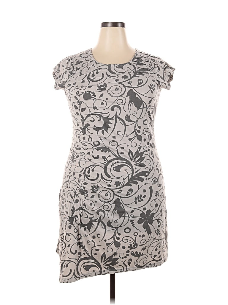 Pre-owned Sherpa Casual Dress In Gray