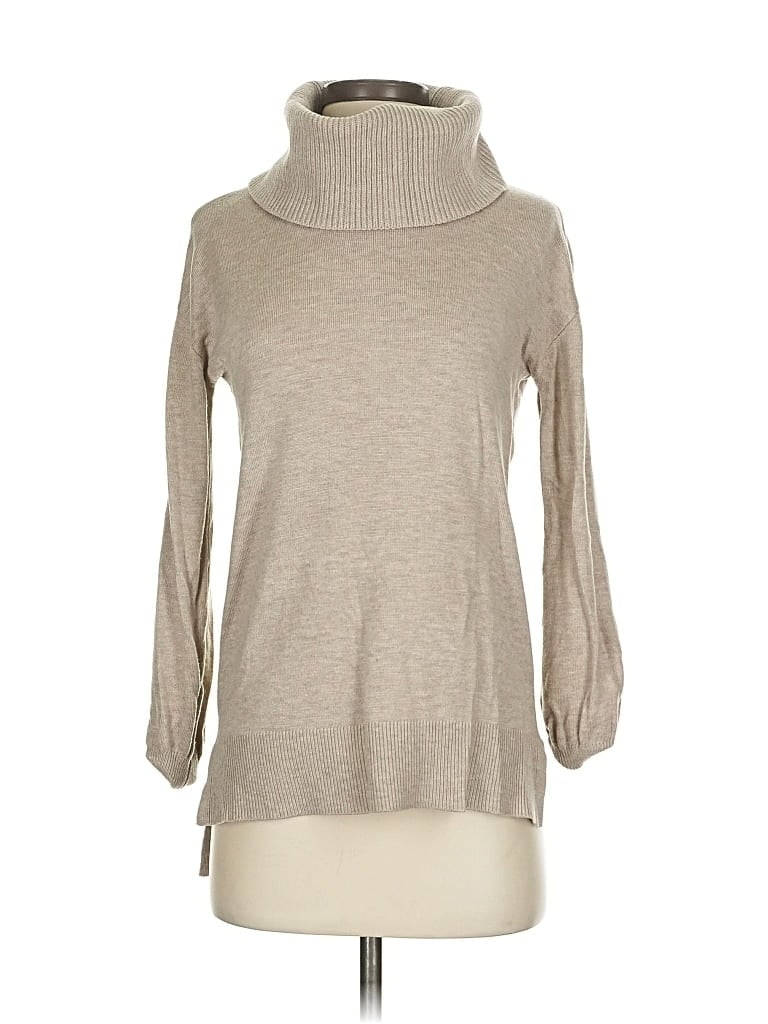 Pre-owned Ann Taylor Loft Turtleneck Sweater In Brown