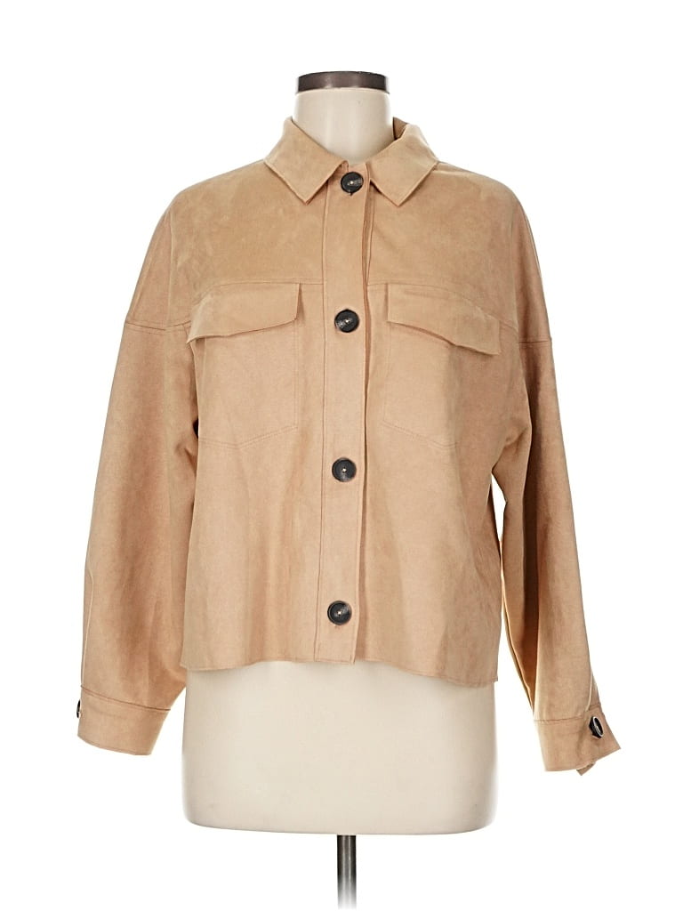 Pre-owned Zara Jacket In Brown