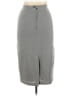 Michele 100% Polyester Solid Gray Casual Skirt Size 14 - photo 2
