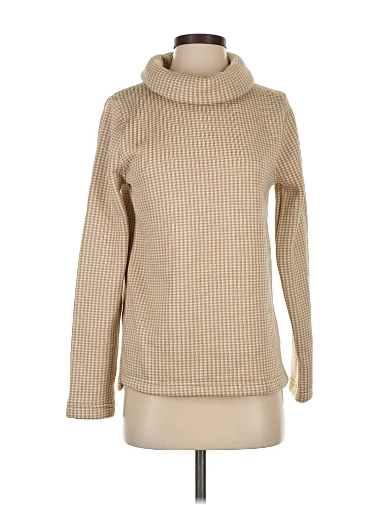 Pre-owned J.crew Factory Store Turtleneck Sweater In Brown