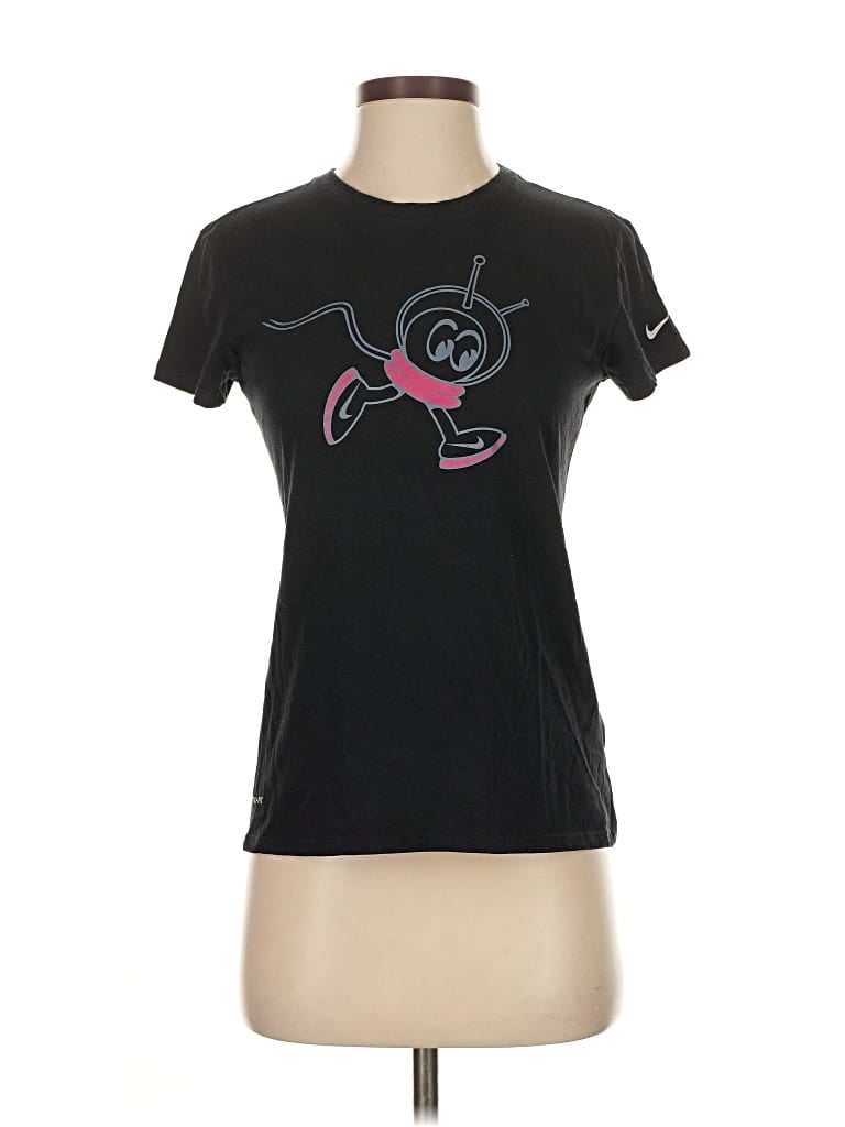 Pre-owned Nike Active T-shirt In Black