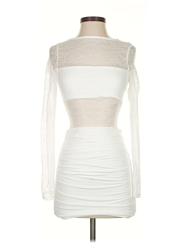 Pre-owned Superdown Cocktail Dress In White