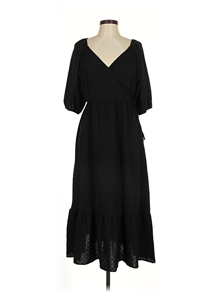 Pre-owned Emma & Michele Casual Dress In Black
