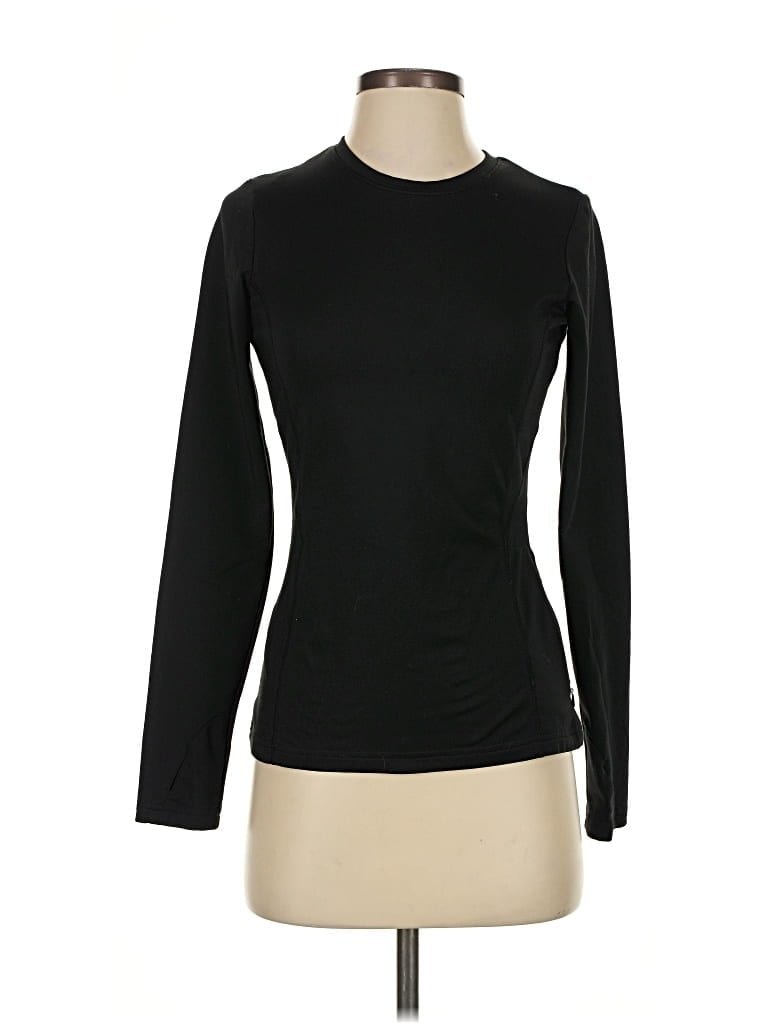 Pre-owned Baleaf Sports Long Sleeve Top Black Turtleneck Tops