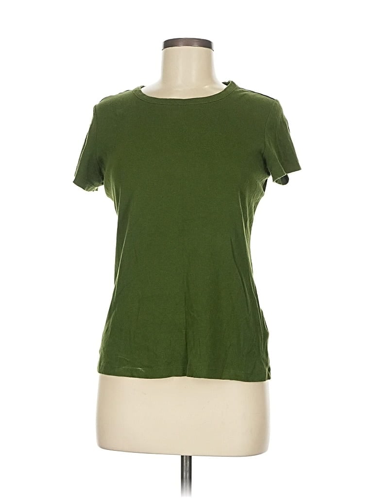Pre-owned Lands' End Short Sleeve T-shirt In Green