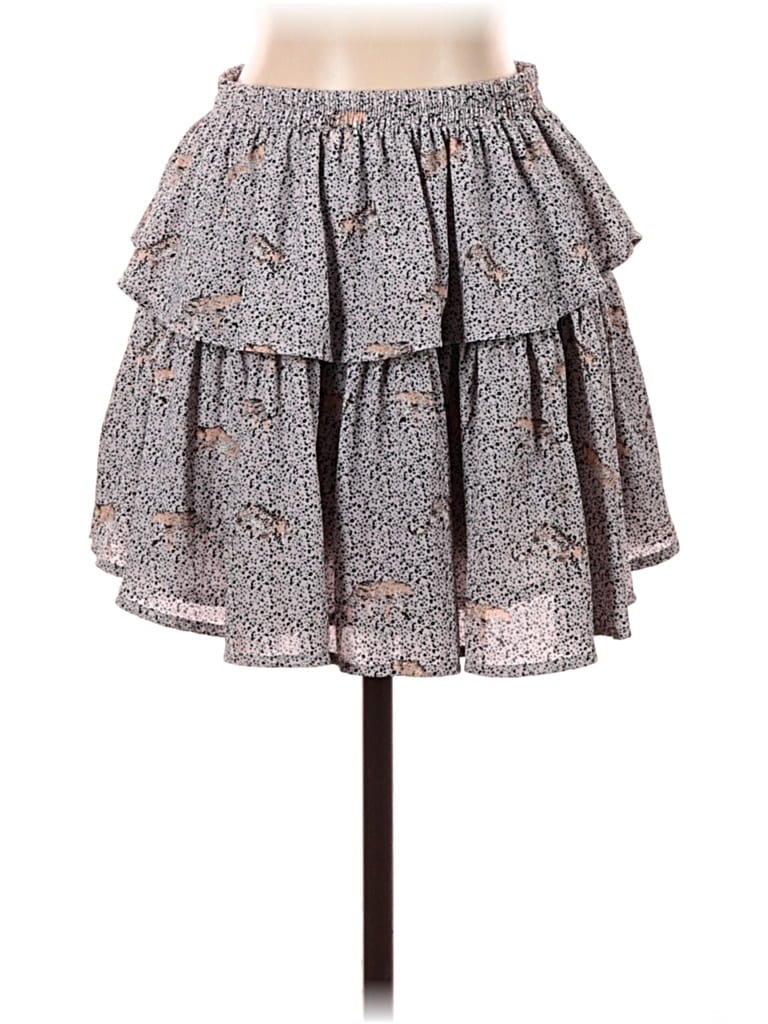 Pre-owned Harper Wren Casual Skirt In Gray