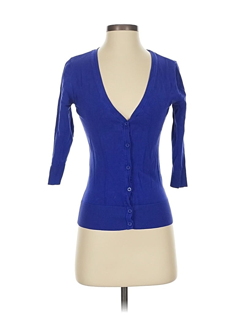 Pre-owned 14th & Union Cardigan Sweater In Blue