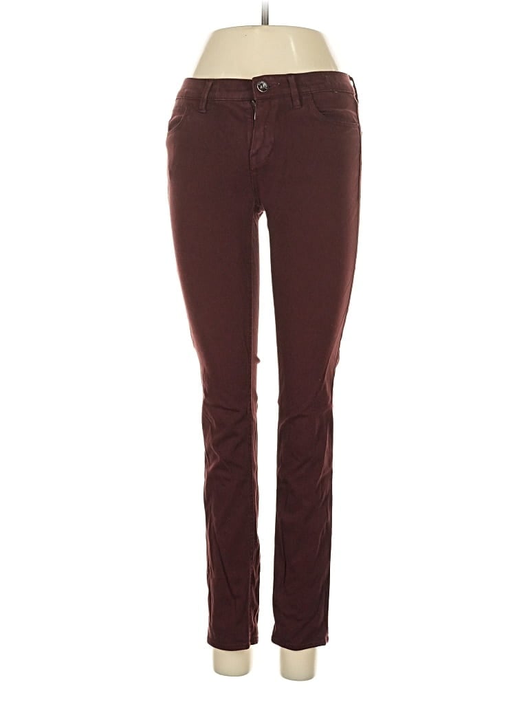 Pre-owned Madewell Jeans In Burgundy