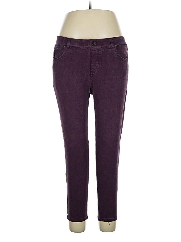 Pre-owned Betabrand Jeggings In Purple