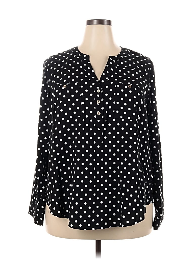 Torrid Long Sleeve Blouse In Black
