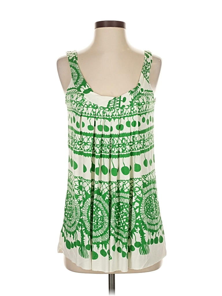 Pre-owned Rachel Pally Sleeveless Blouse In Green