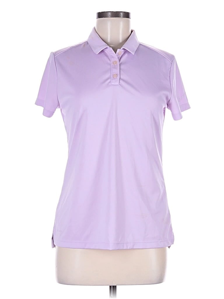 Pre-owned Nike Short Sleeve Polo Shirt In Purple