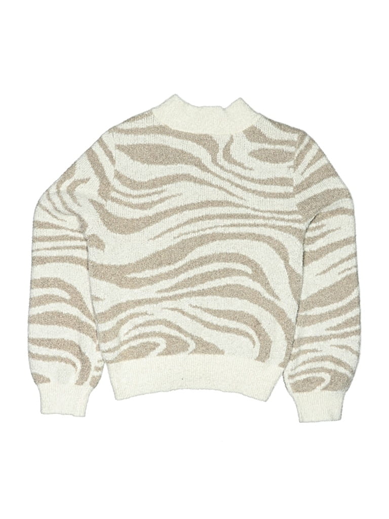 Pre-owned Abercrombie Kids' Turtleneck Sweater In White