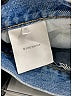 Givenchy 100% Cotton Blue Destroyed Denim Shorts Size 27 (4) - photo 8