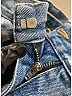 Givenchy 100% Cotton Blue Destroyed Denim Shorts Size 27 (4) - photo 3