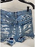 Givenchy 100% Cotton Blue Destroyed Denim Shorts Size 27 (4) - photo 6