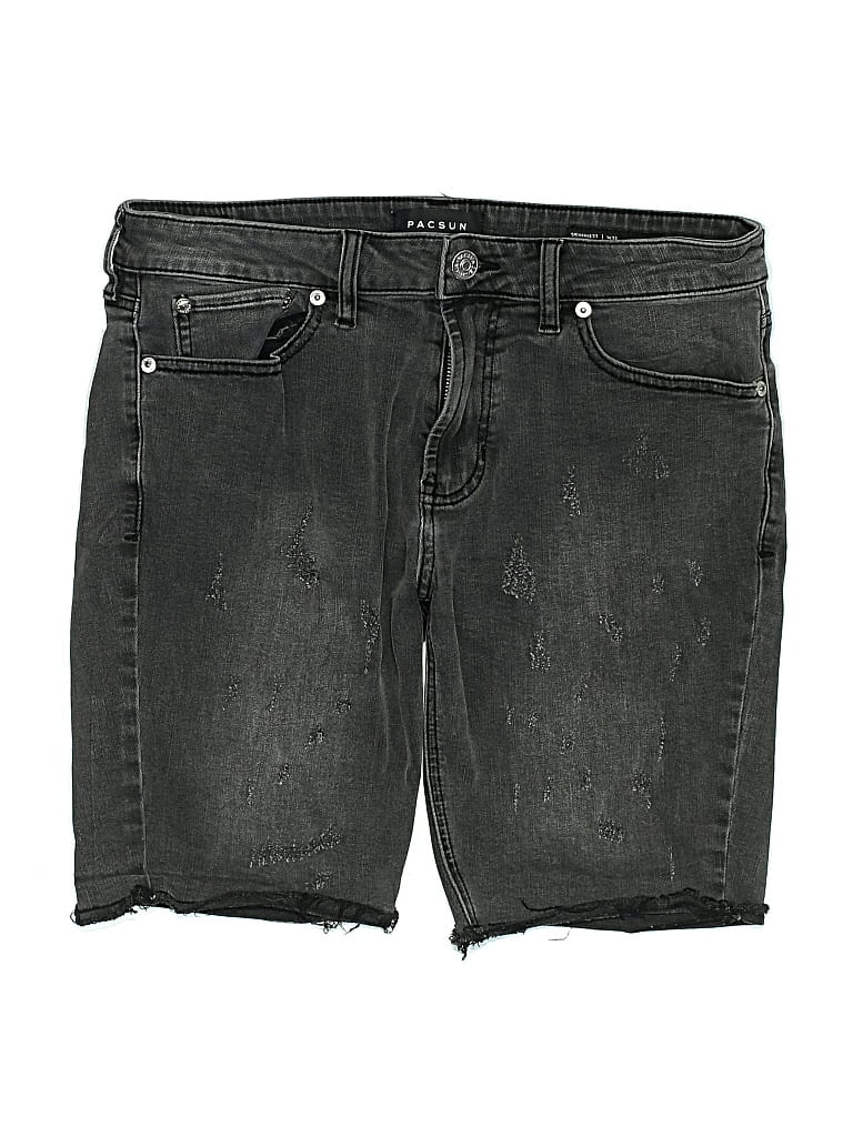 Pre-owned Pacsun Denim Shorts In Black