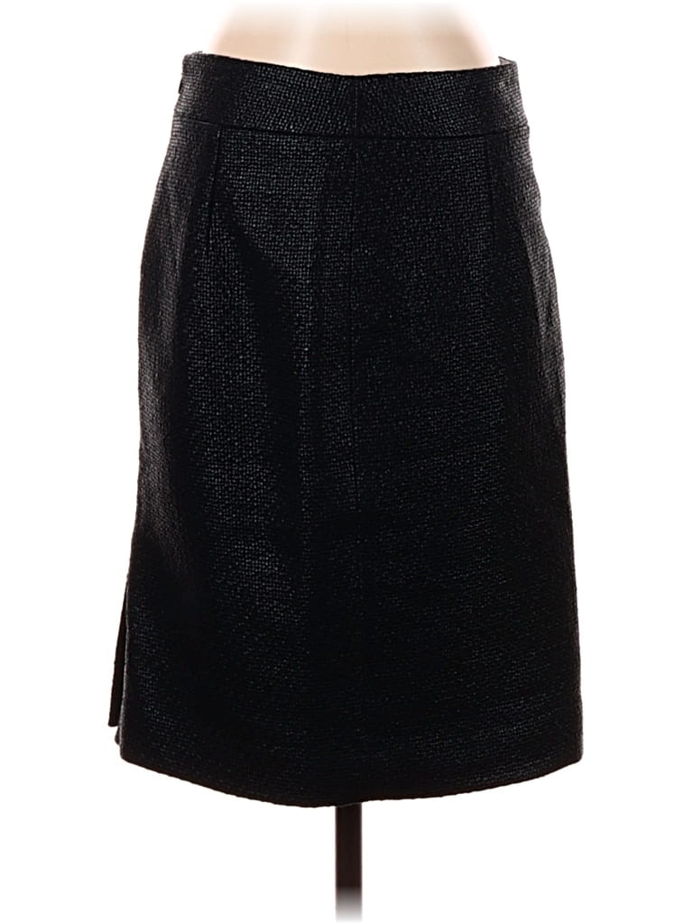 Pre-owned Banana Republic Faux Leather Skirt In Black