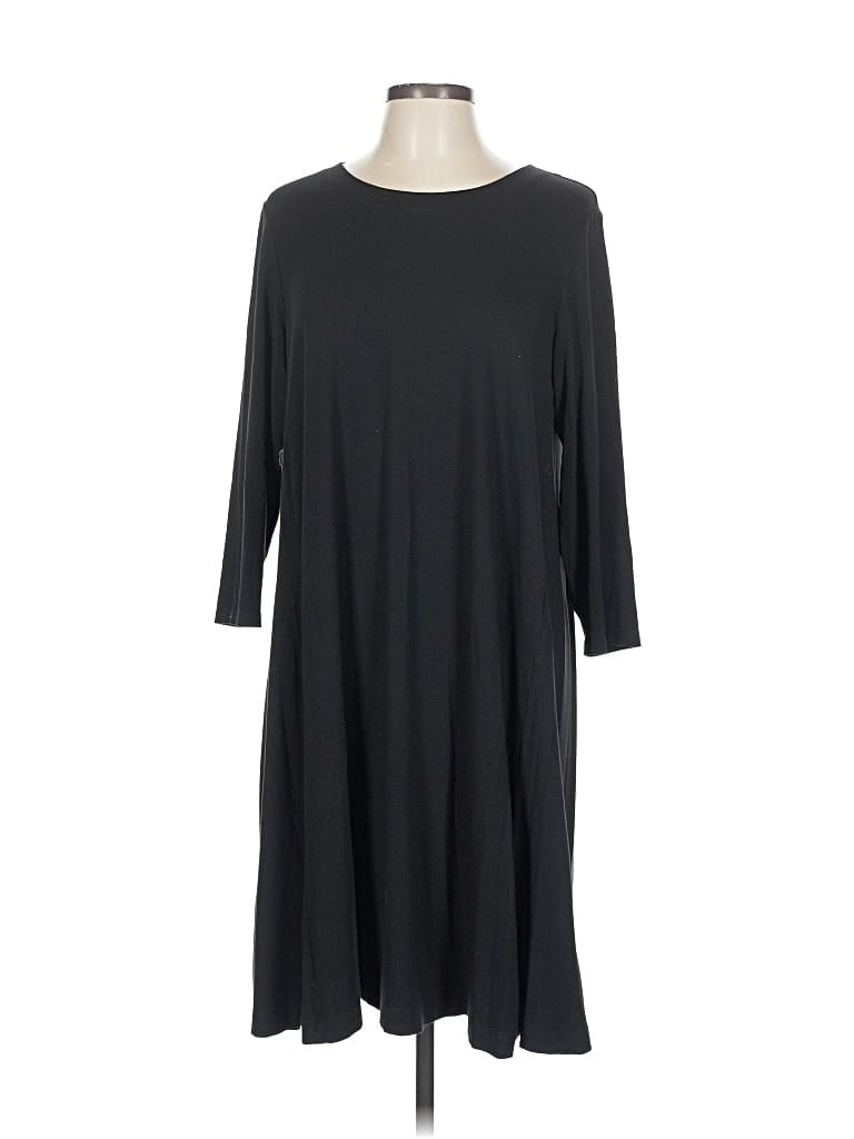 Pre-owned Ann Taylor Loft Outlet Casual Dress In Black