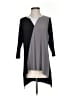 Comfy U.S.A. Color Block Gray Black 3/4 Sleeve Top Size XS - photo 1