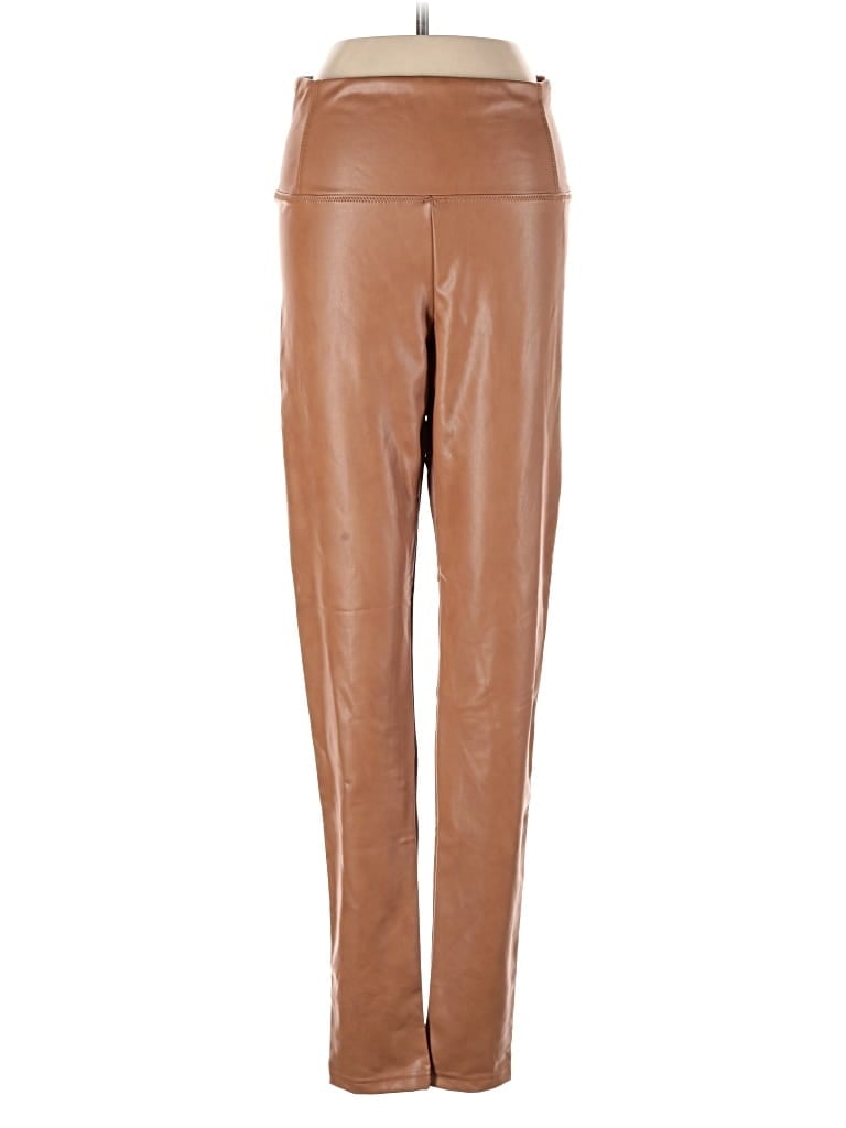 Pre-owned Bagatelle Faux Leather Pants In Brown