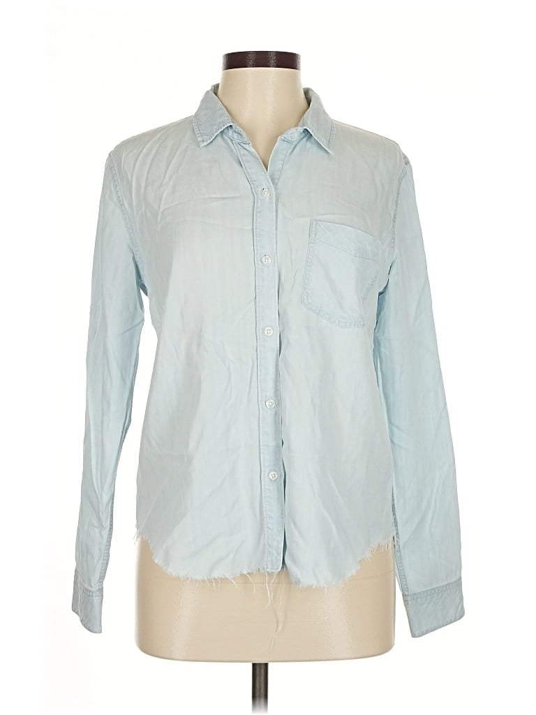 Pre-owned Rails Long Sleeve Button Down Shirt In Blue