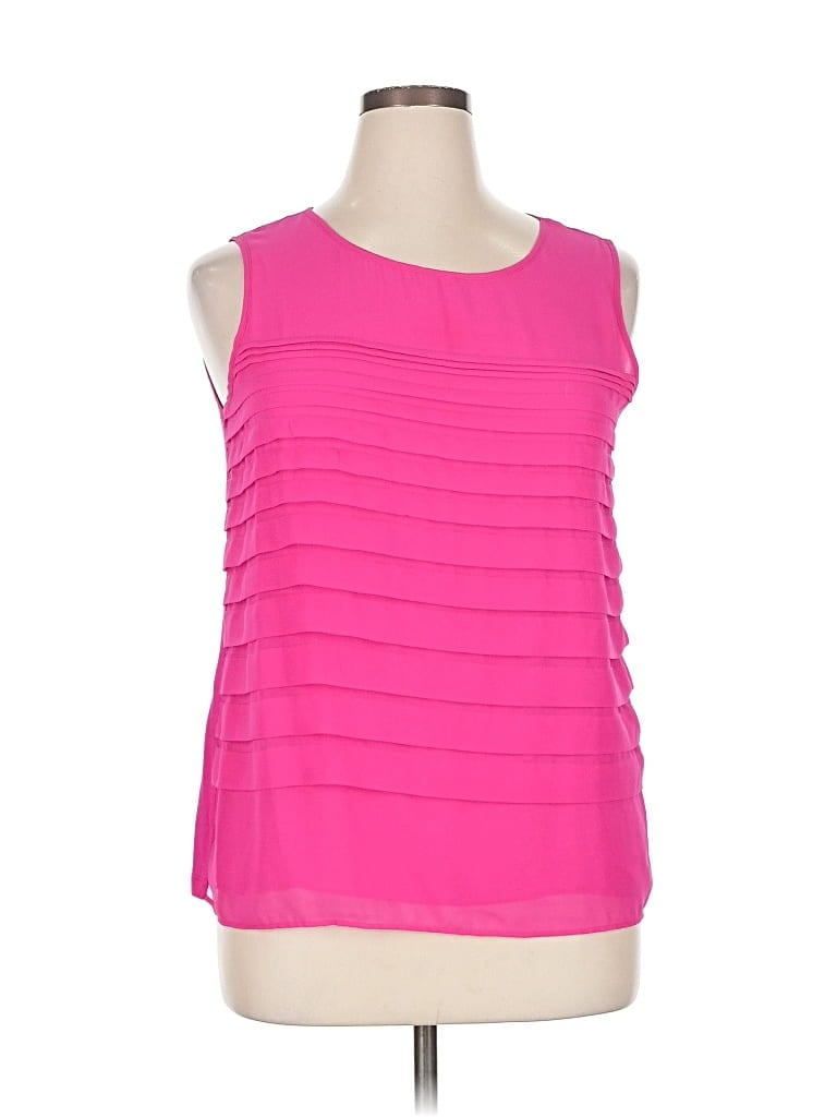 Pre-owned Dana Buchman Sleeveless Blouse In Pink