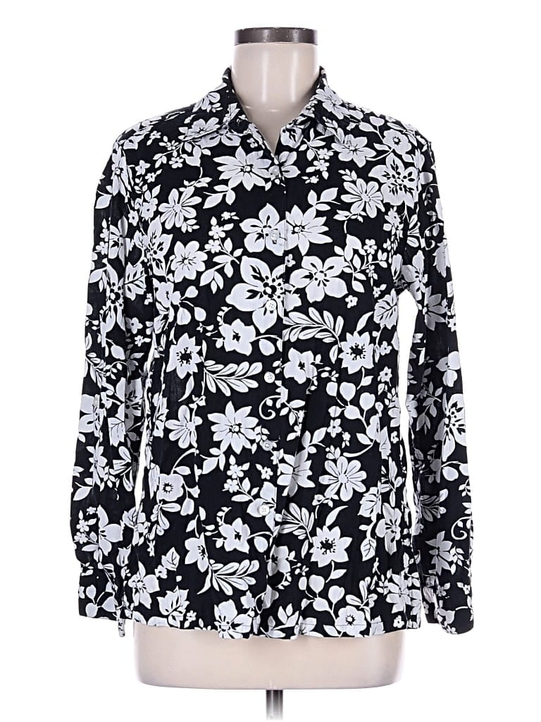 Pre-owned The Tog Shop Long Sleeve Button Down Shirt In Black