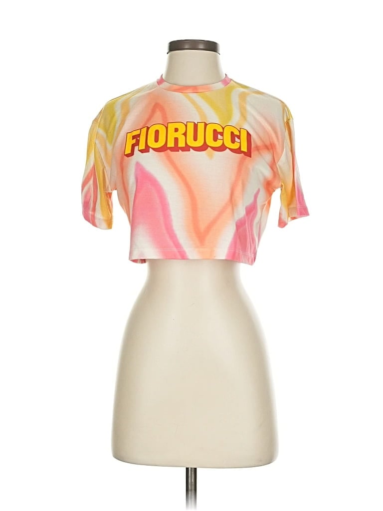 Pre-owned Fiorucci Short Sleeve Turtleneck In White