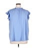 Assorted Brands 100% Polyester Blue Short Sleeve Blouse Size 1X - photo 1