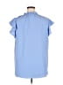Assorted Brands 100% Polyester Blue Short Sleeve Blouse Size 1X - photo 2
